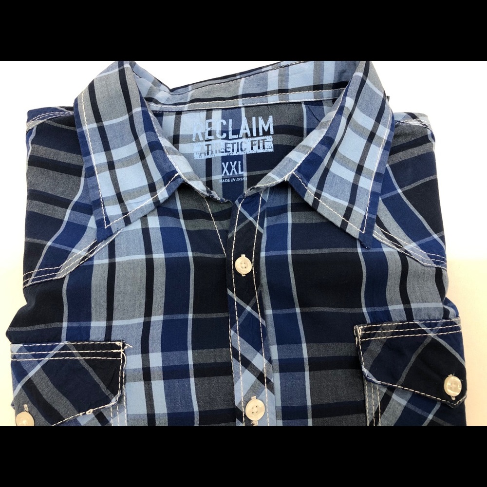 Reclaim button up long sleeve athletic fit XXL